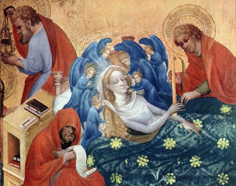 KONRAD von Soest The Death of Mary sg Spain oil painting art
